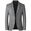 Blazer Masculino Casual Slim Fit TERNO003 Sr Alpha Cinza P 
