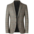 Blazer Masculino Casual Slim Fit TERNO003 Sr Alpha Marrom P 